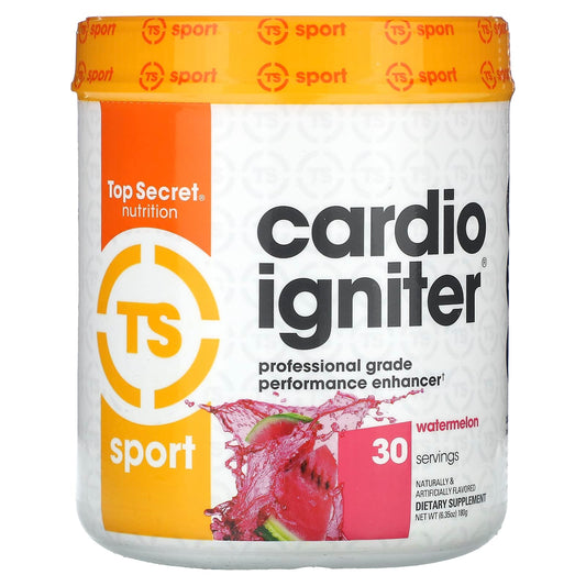 Top Secret Nutrition, Sport, Cardio Igniter,  Professional Grade Performance Enhancer, Watermelon, 6.35 oz (180 g) - Image 1