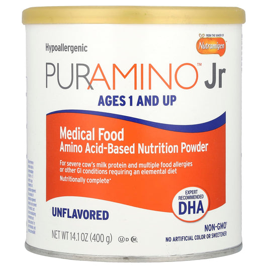 Enfamil PurAmino Jr Medical Food for Severe Allergies, Ages 1+, 14.1 oz - Image 1