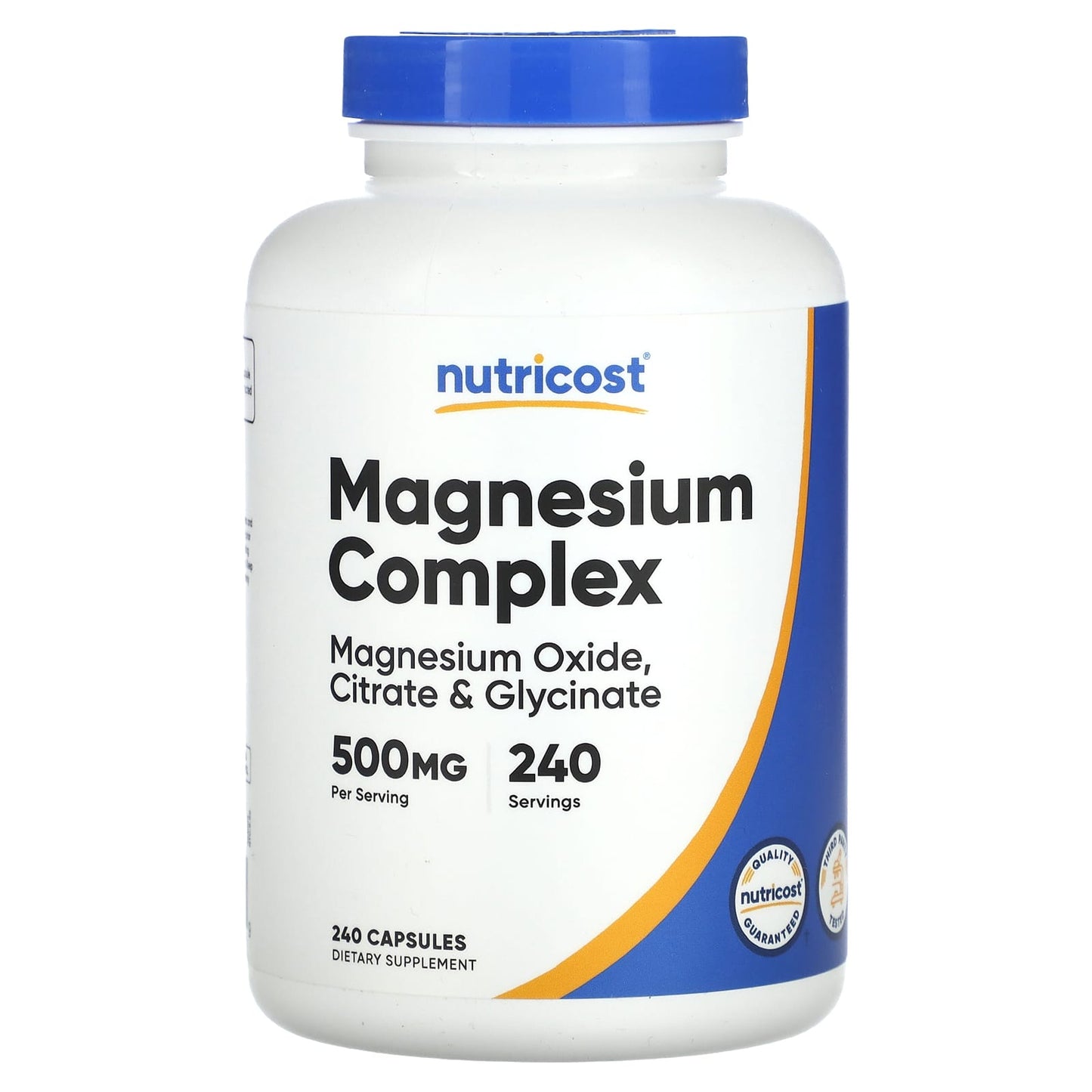 Nutricost, Magnesium Complex, 500 mg, 240 Capsules - Image 1