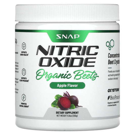 Snap Supplements, Nitric Oxide, Organic Beets, Apple, 8.8 oz (250 g) - Image 1