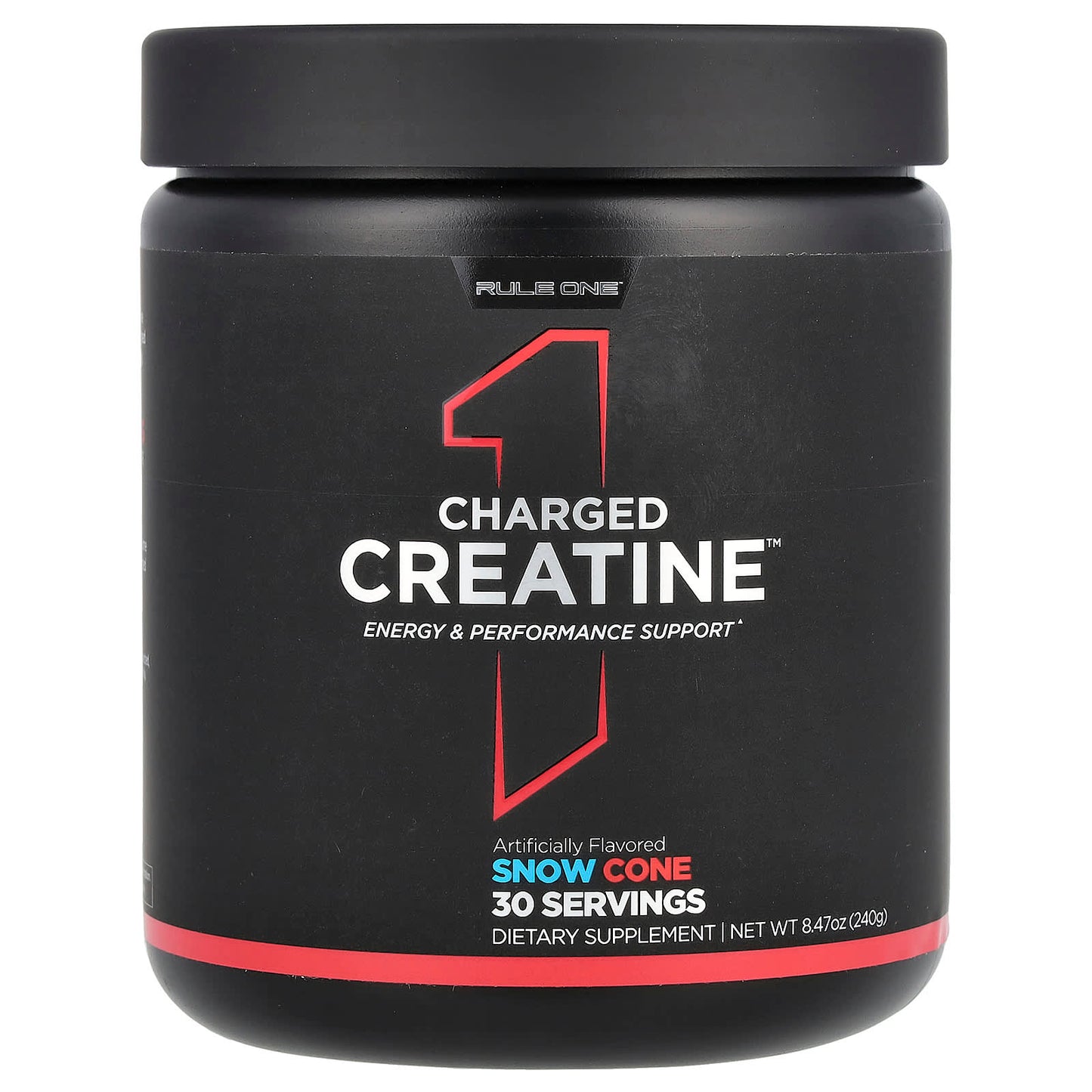 Rule One Proteins, Charged Creatine, Snow Cone, 8.47 oz (240 g) - Image 1