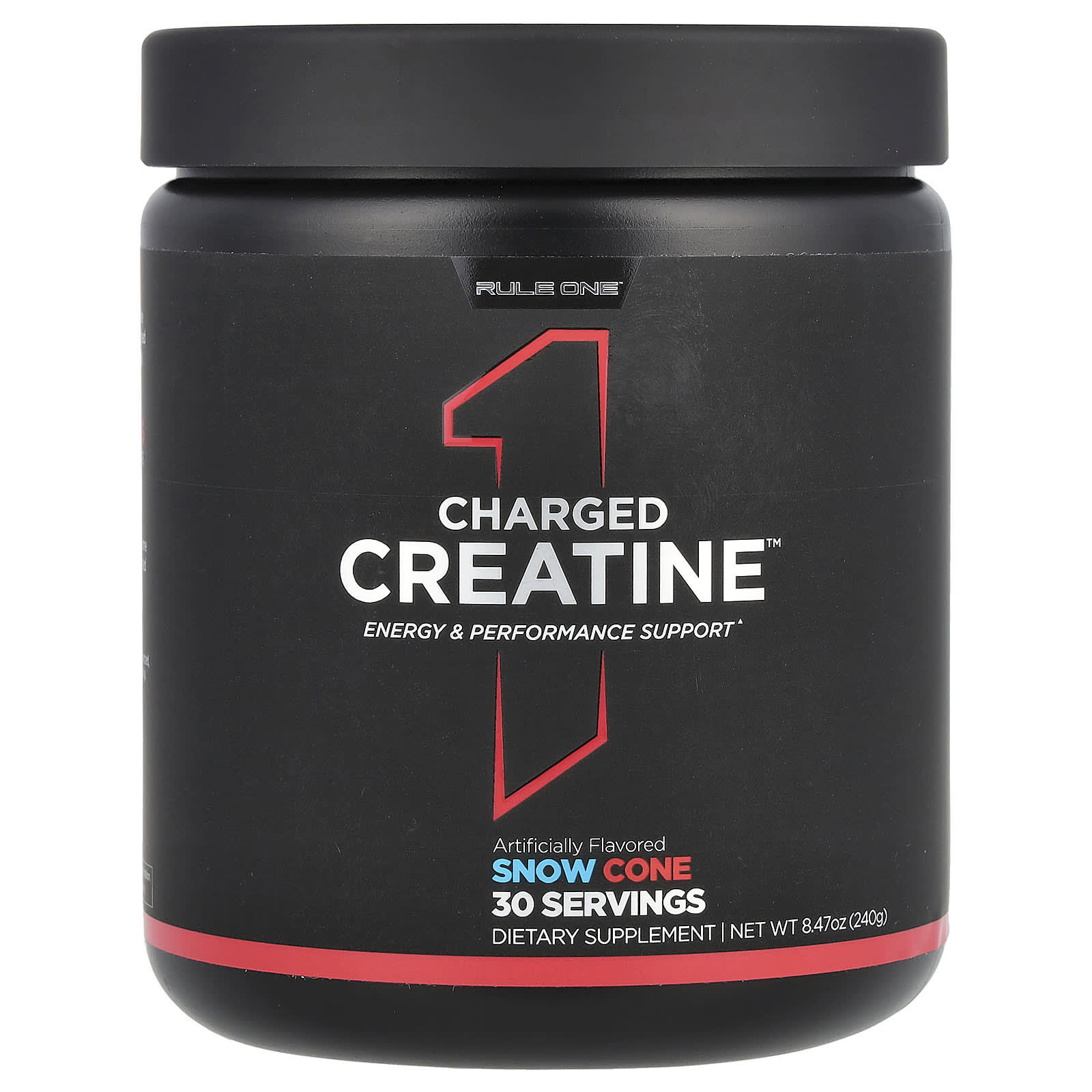 Rule One Proteins, Charged Creatine, Snow Cone, 8.47 oz (240 g) - Image 1