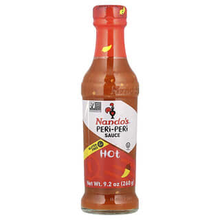 NANDO'S Hot Peri-Peri Sauce, 9.2 oz (260g) - Gluten Free, Halal