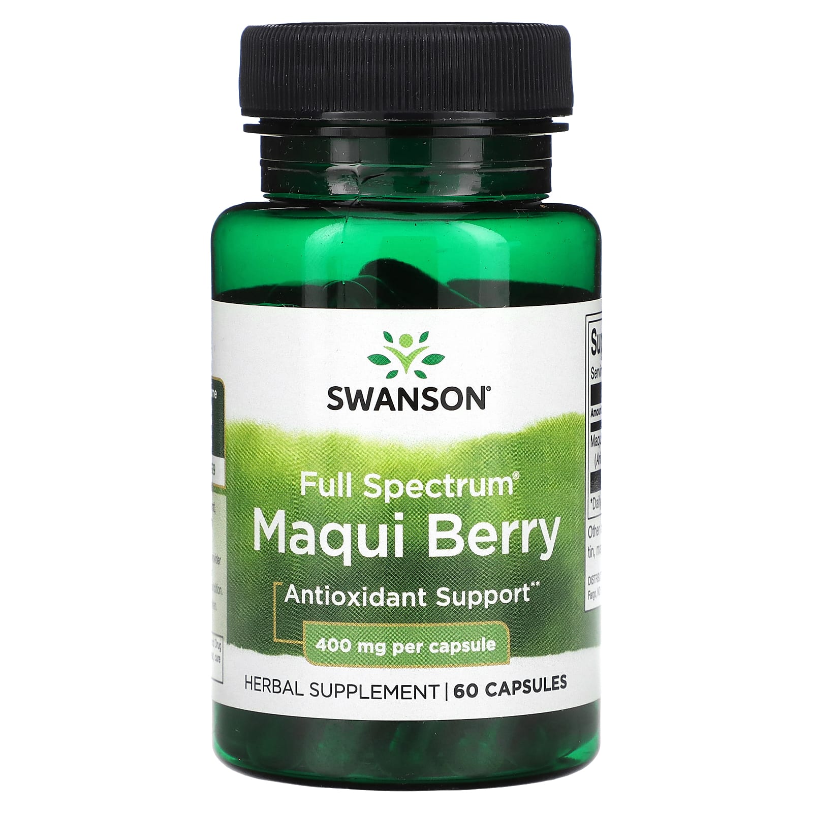 Swanson, Full Spectrum, Maqui Berry, 400 mg, 60 Capsules - Image 1