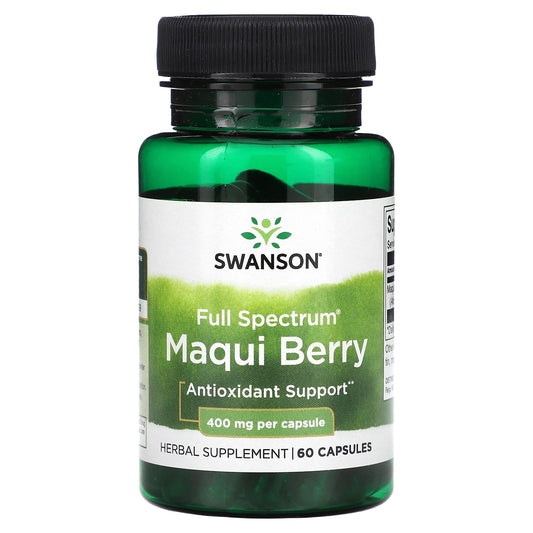 Swanson, Full Spectrum, Maqui Berry, 400 mg, 60 Capsules - Image 1