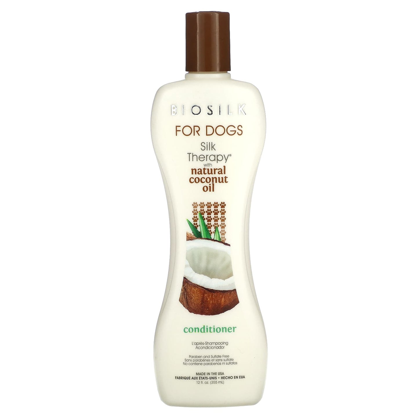 Biosilk Silk Therapy Conditioner for Dogs, 12 fl oz (355 ml) - Image 1