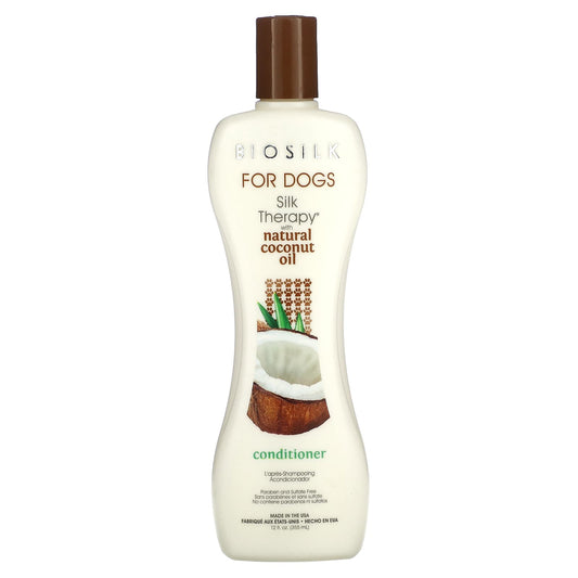 Biosilk Silk Therapy Conditioner for Dogs, 12 fl oz (355 ml) - Image 1