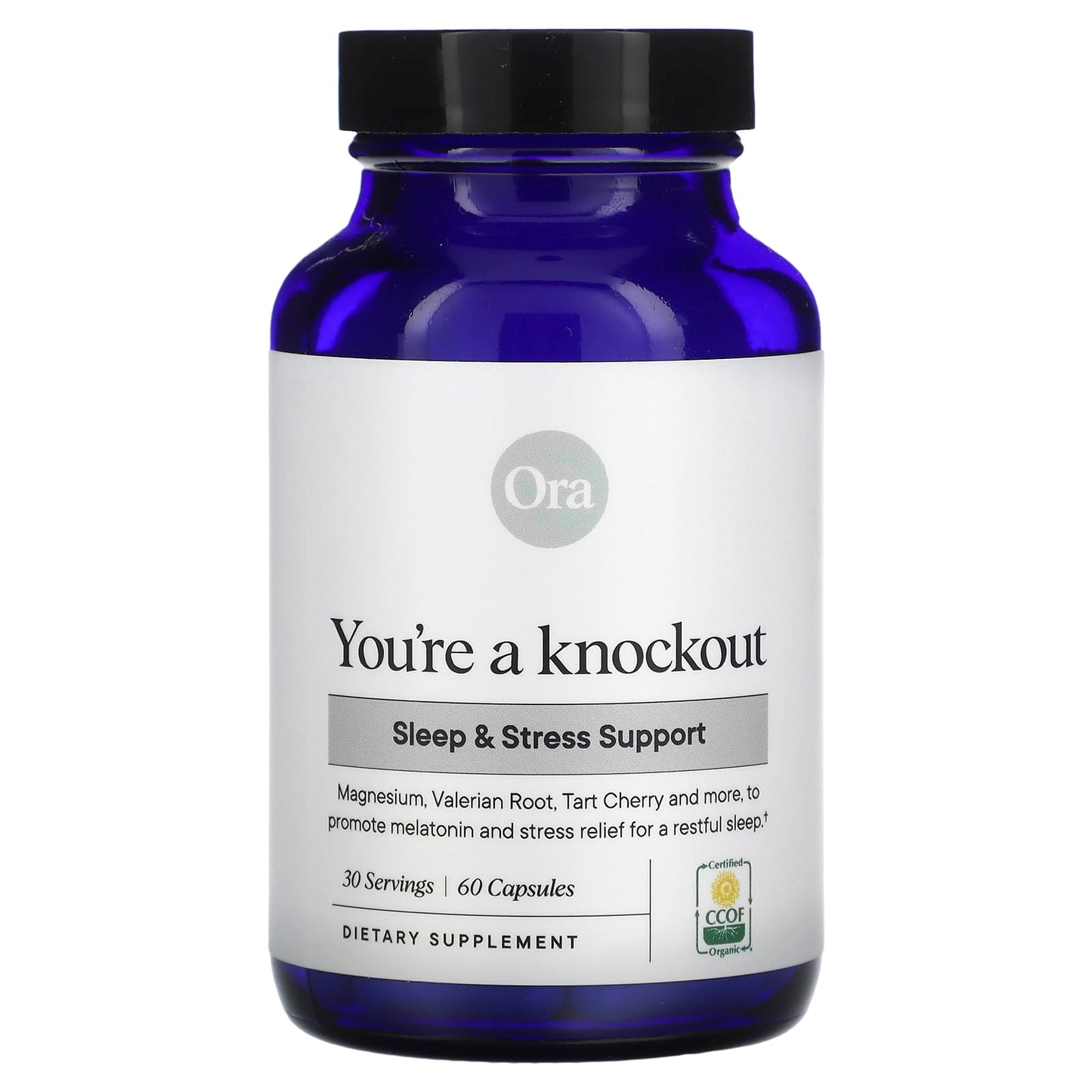 Ora, You're a Knockout, Sleep & Stress Support, 60 Capsules - Image 1