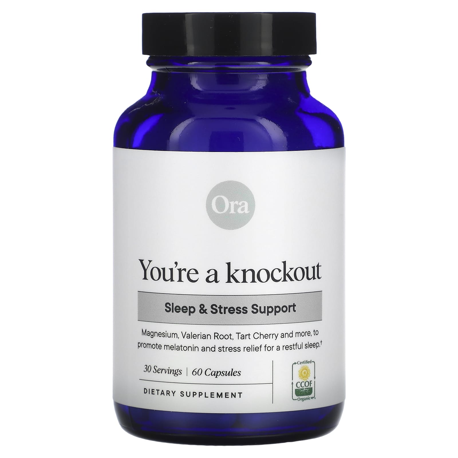 Ora, You're a Knockout, Sleep & Stress Support, 60 Capsules - Image 1