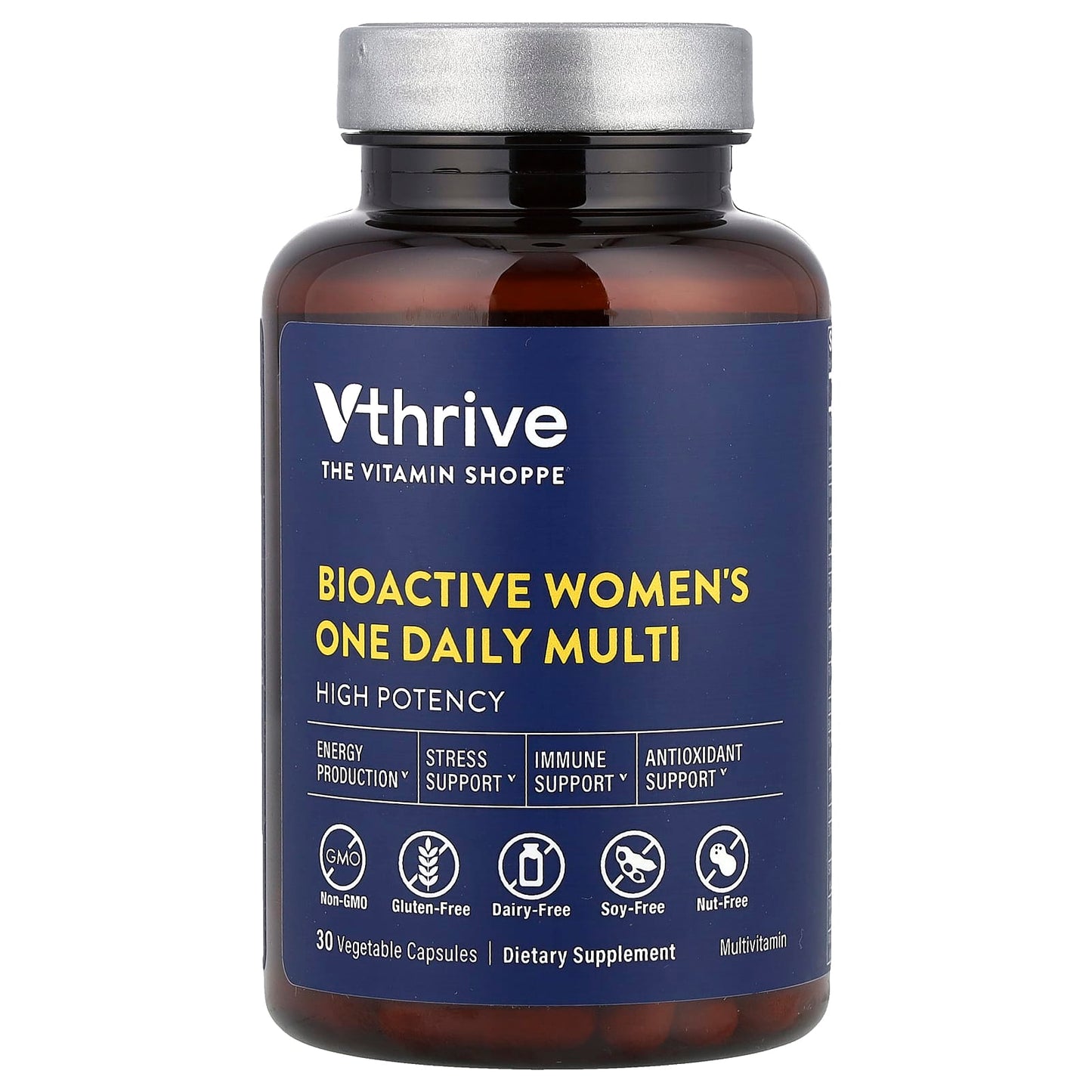 Vthrive, Bioactive Women's One Daily Multi, 30 Vegetable Capsules - Image 1