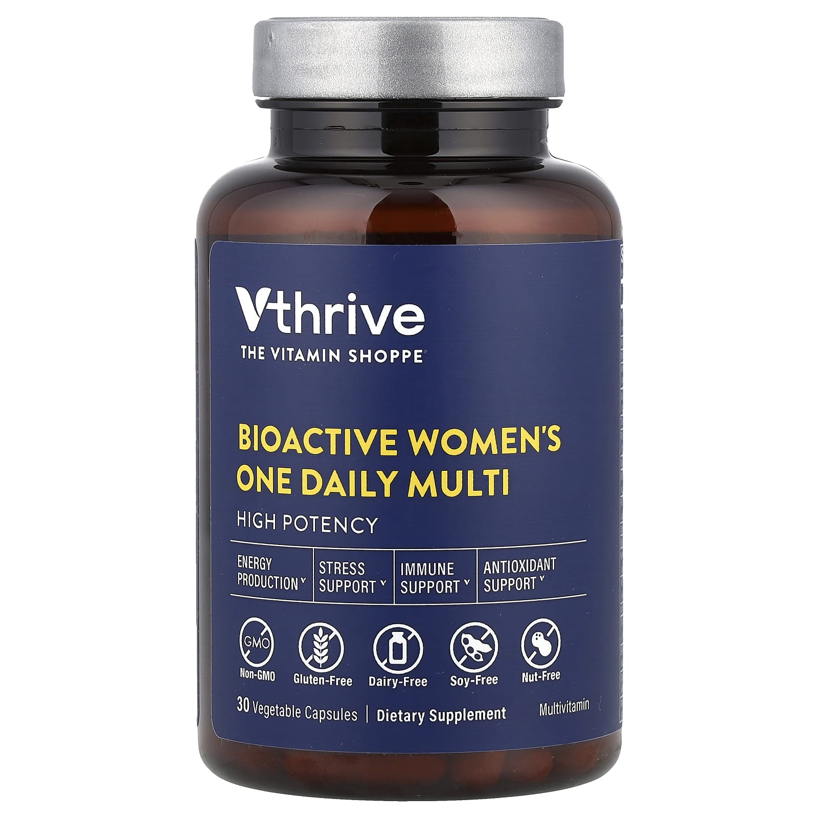 Vthrive, Bioactive Women's One Daily Multi, 30 Vegetable Capsules - Image 1