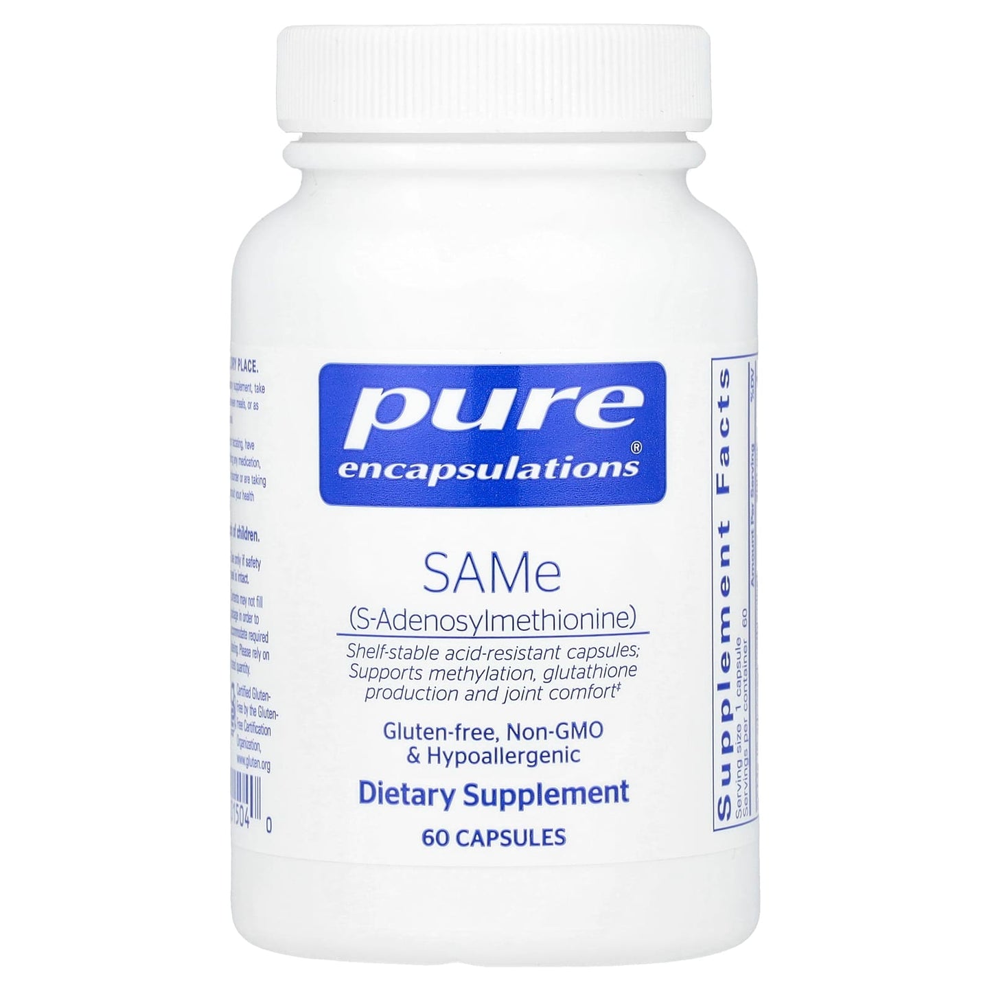 Pure Encapsulations, SAMe, 60 Capsules (200 mg per Capsule) - Image 1