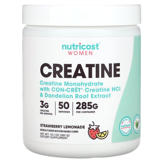 Nutricost, Women, Creatine, Strawberry Lemonade, 10.1 oz (285 g) - Image 1