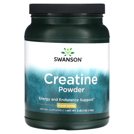 Swanson, Creatine Powder, 2 lb 3 oz (1 kg) - Image 1