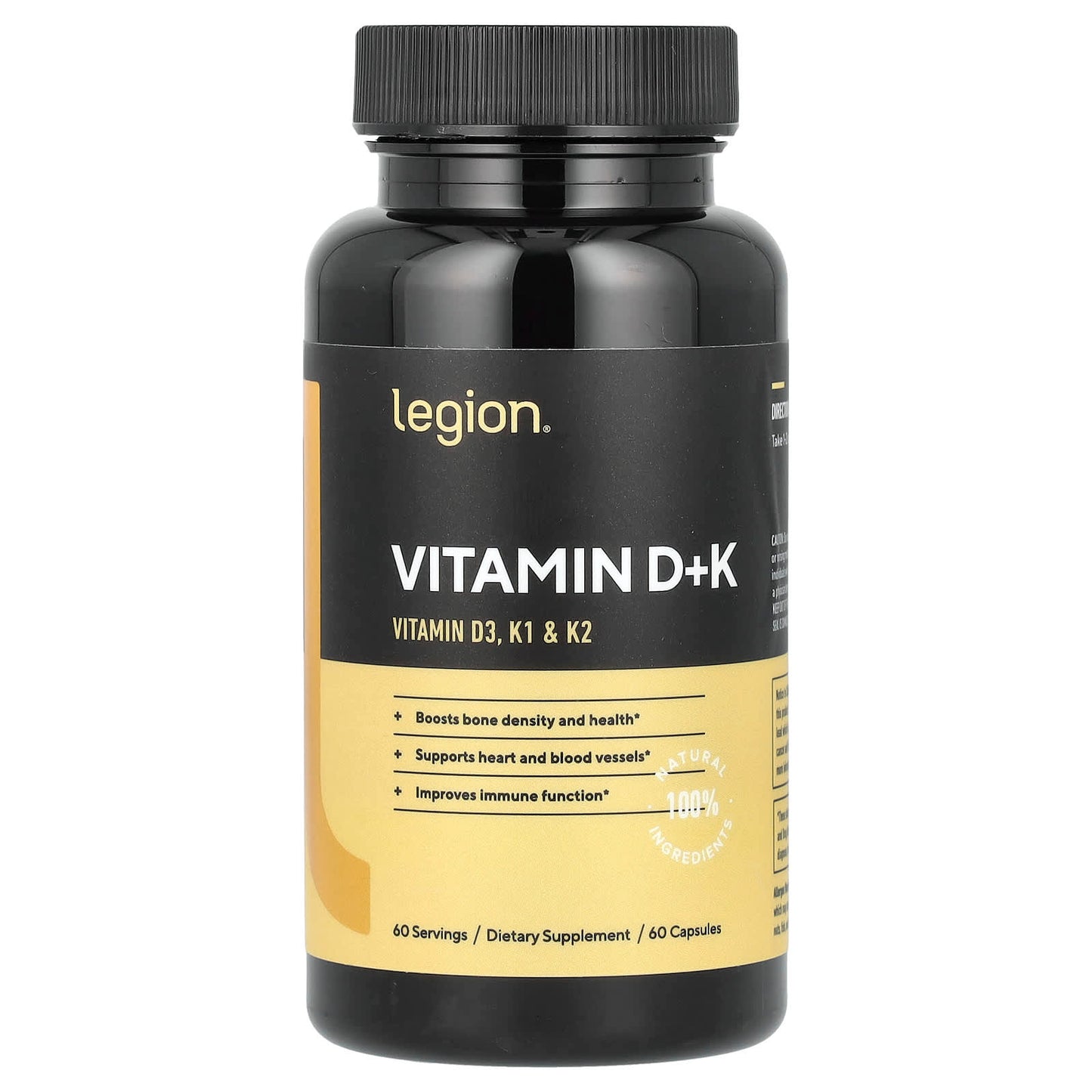 Legion Athletics, Vitamin D+K, 60 Capsules - Image 1