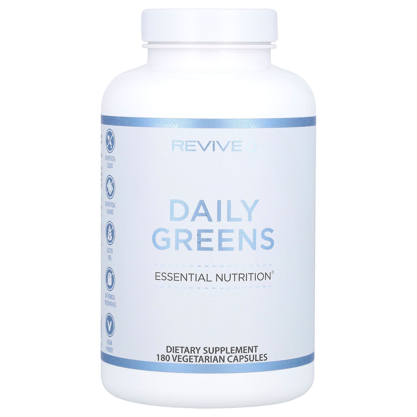 Revive, Daily Greens, 180 Vegetarian Capsules - Image 1