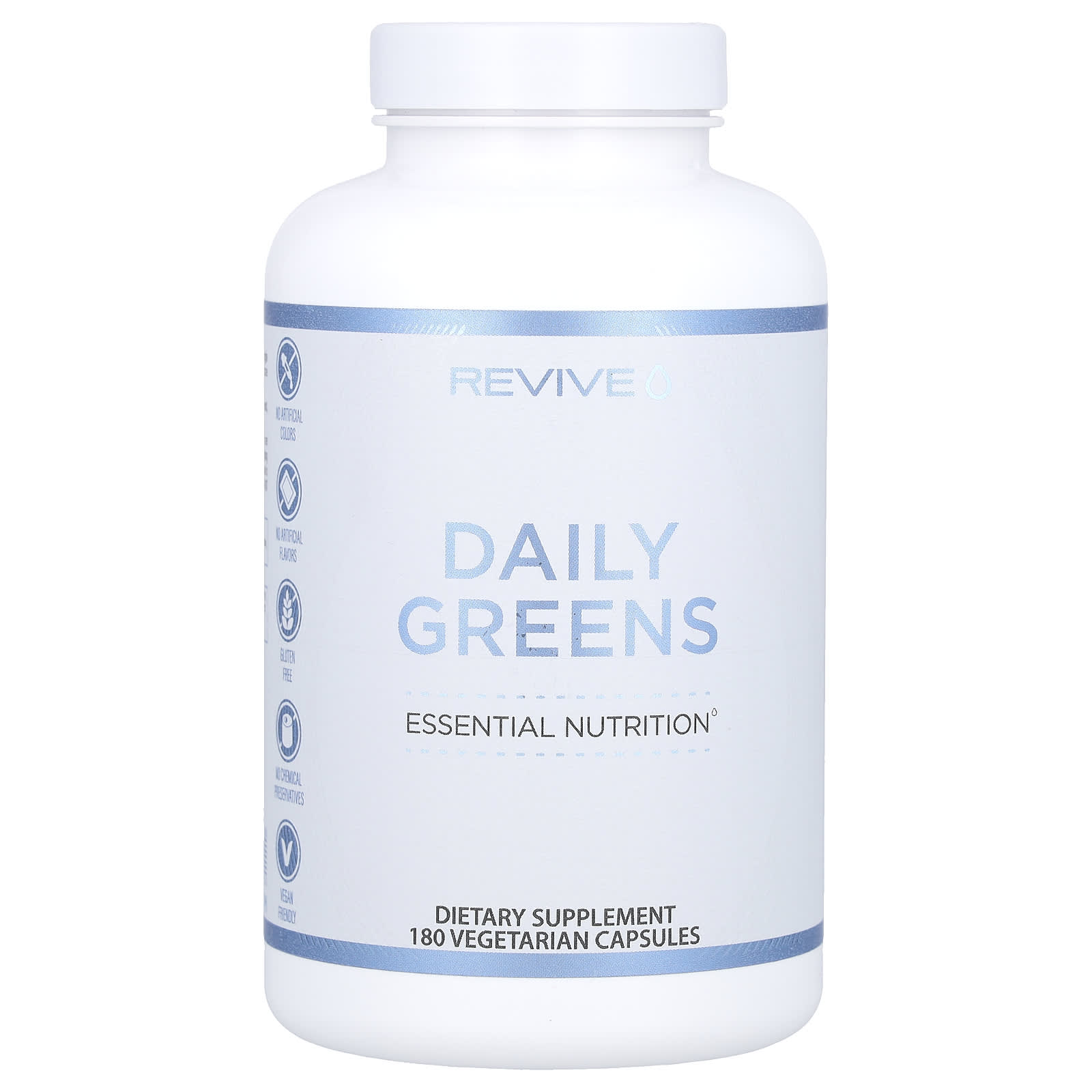 Revive, Daily Greens, 180 Vegetarian Capsules - Image 1