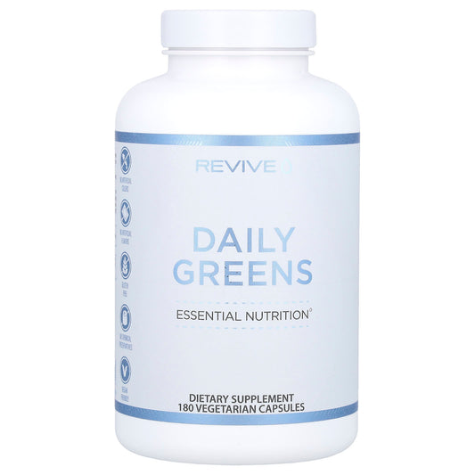 Revive, Daily Greens, 180 Vegetarian Capsules - Image 1