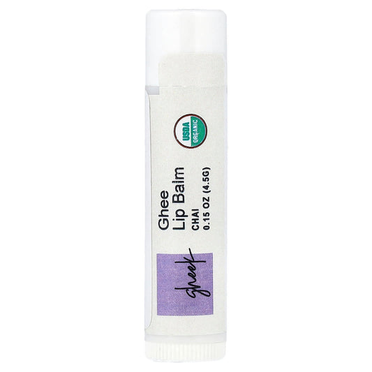 Pure Indian Foods, Gheek, Ghee Lip Balm, Chai , 0.15 oz (4.5 g) - Image 1