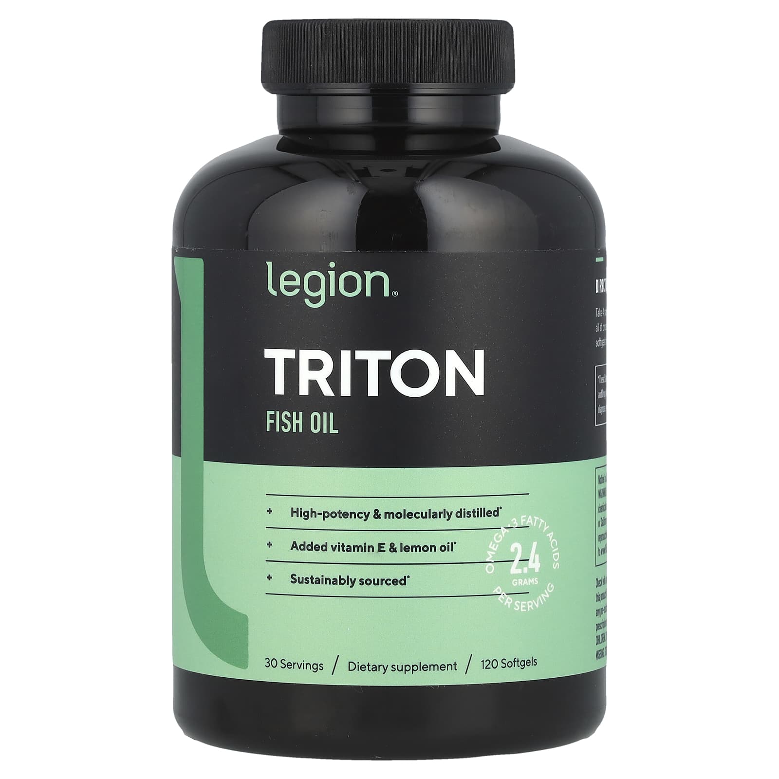 Legion Athletics, Triton Fish Oil, 120 Softgels - Image 1