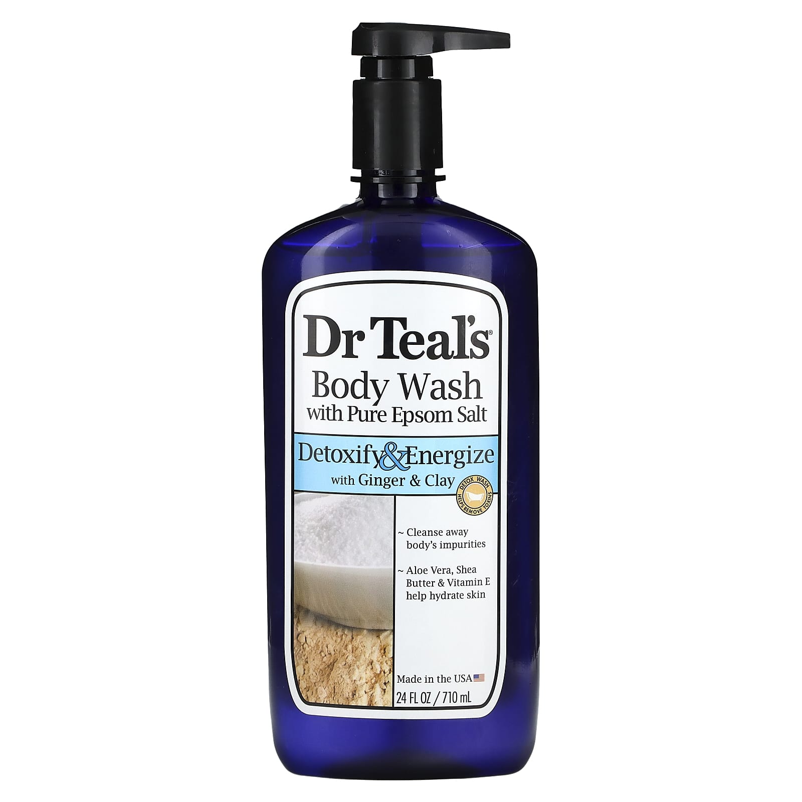 Detoxify & Energize with Dr. Teal's Epsom Salt Body Wash - 24 fl oz - Image 1