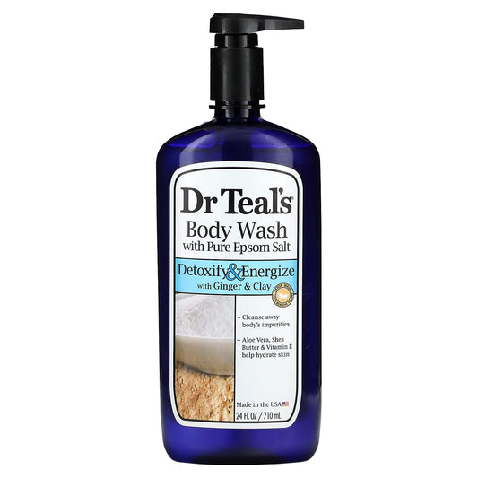 Detoxify & Energize with Dr. Teal's Epsom Salt Body Wash - 24 fl oz - Image 1