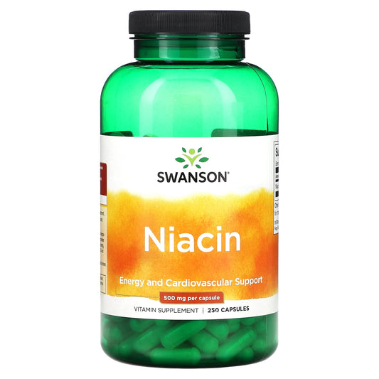 Swanson, Niacin, 500 mg, 250 Capsules - Image 1