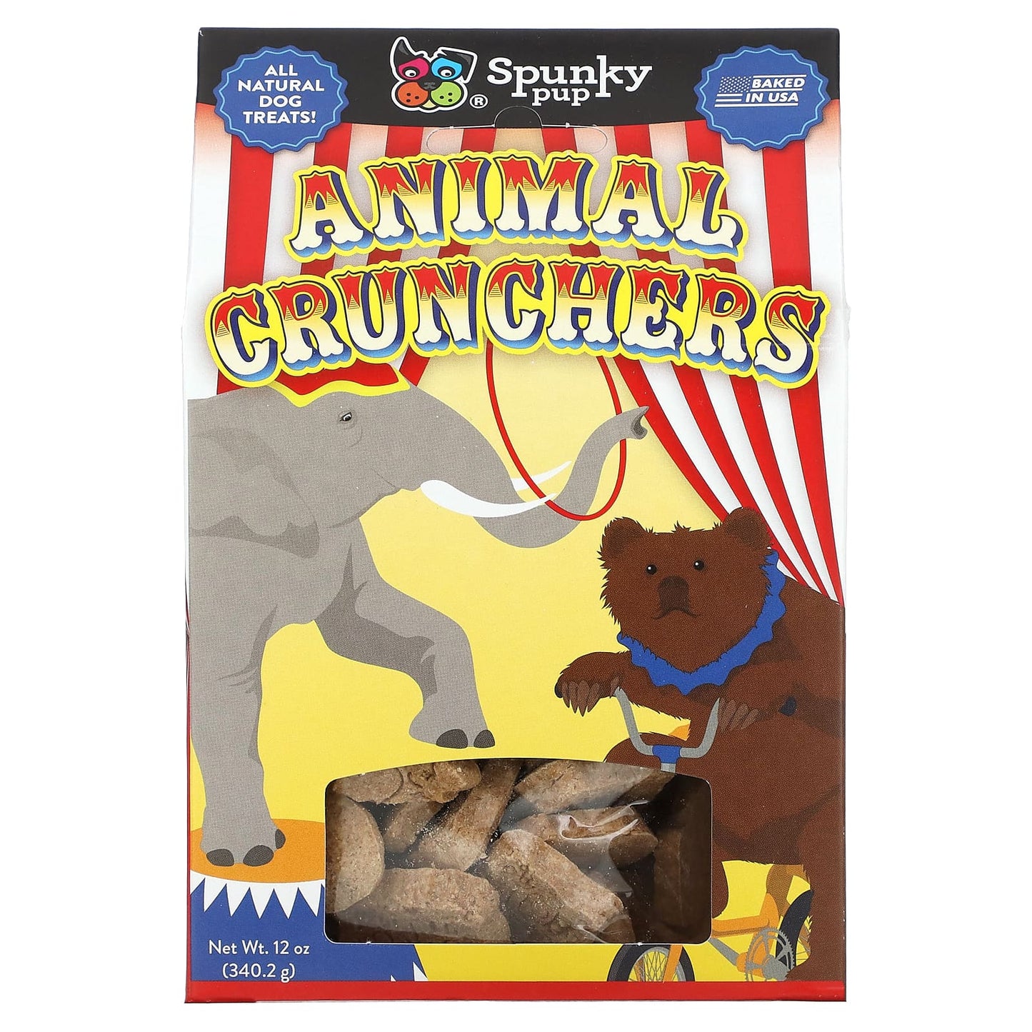Spunky Pup, Animal Crunchers, 12 oz (340.2 g) - Image 1