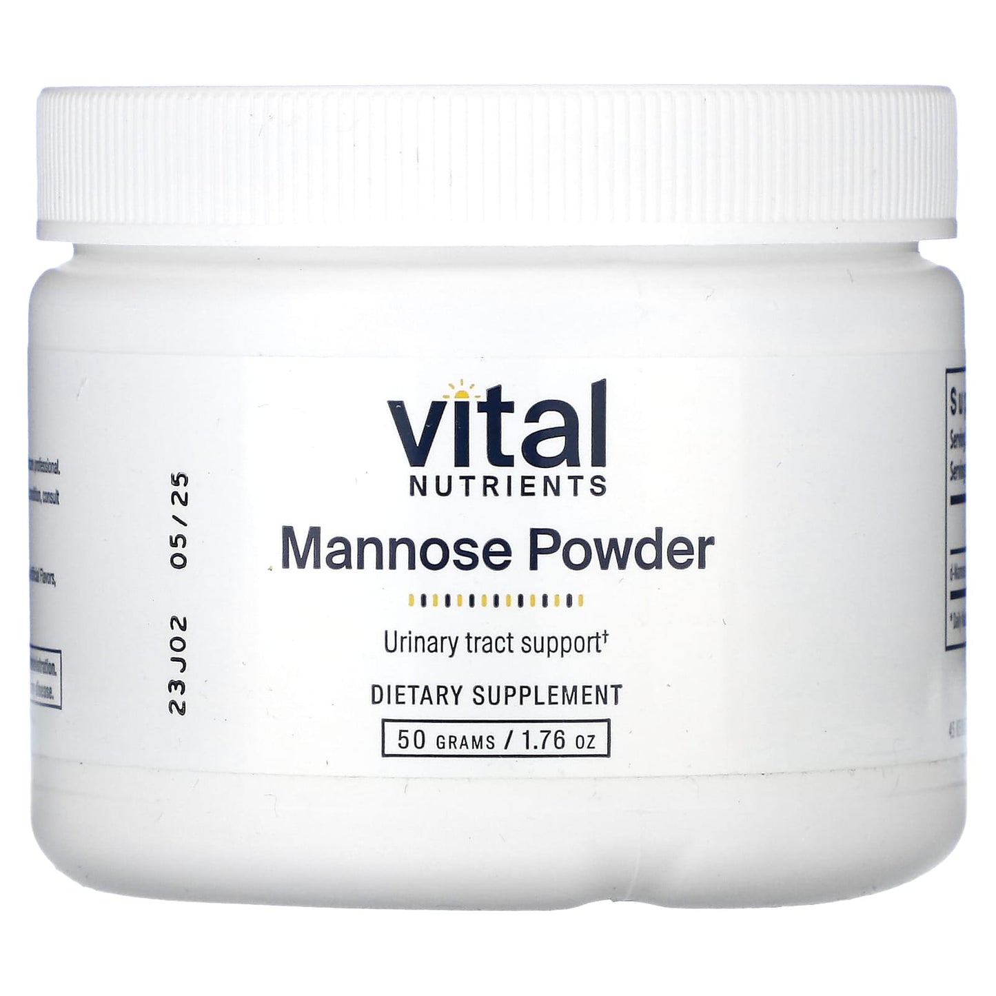 Vital Nutrients, Mannose Powder, 1.76 oz (50 g) - Image 1
