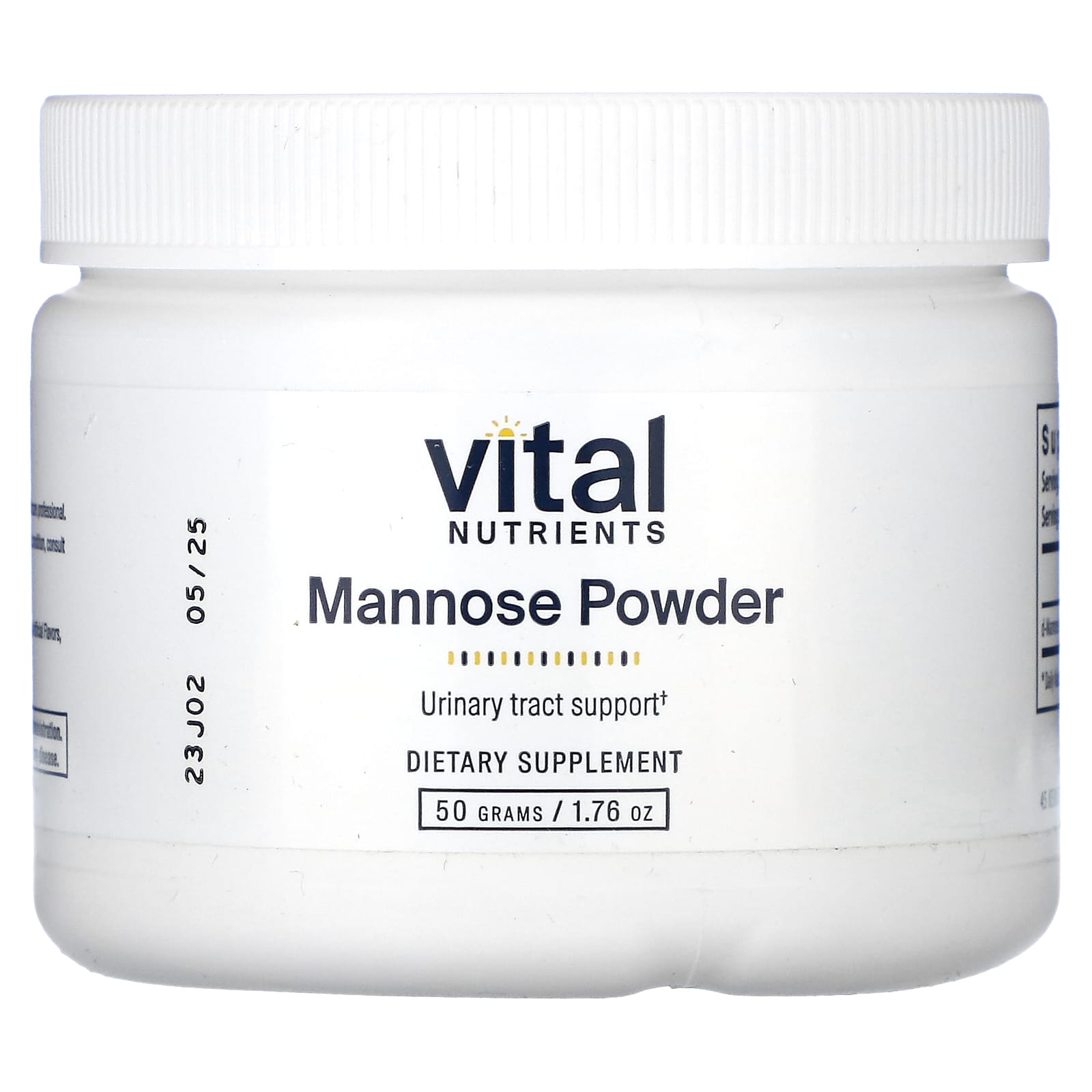 Vital Nutrients, Mannose Powder, 1.76 oz (50 g) - Image 1