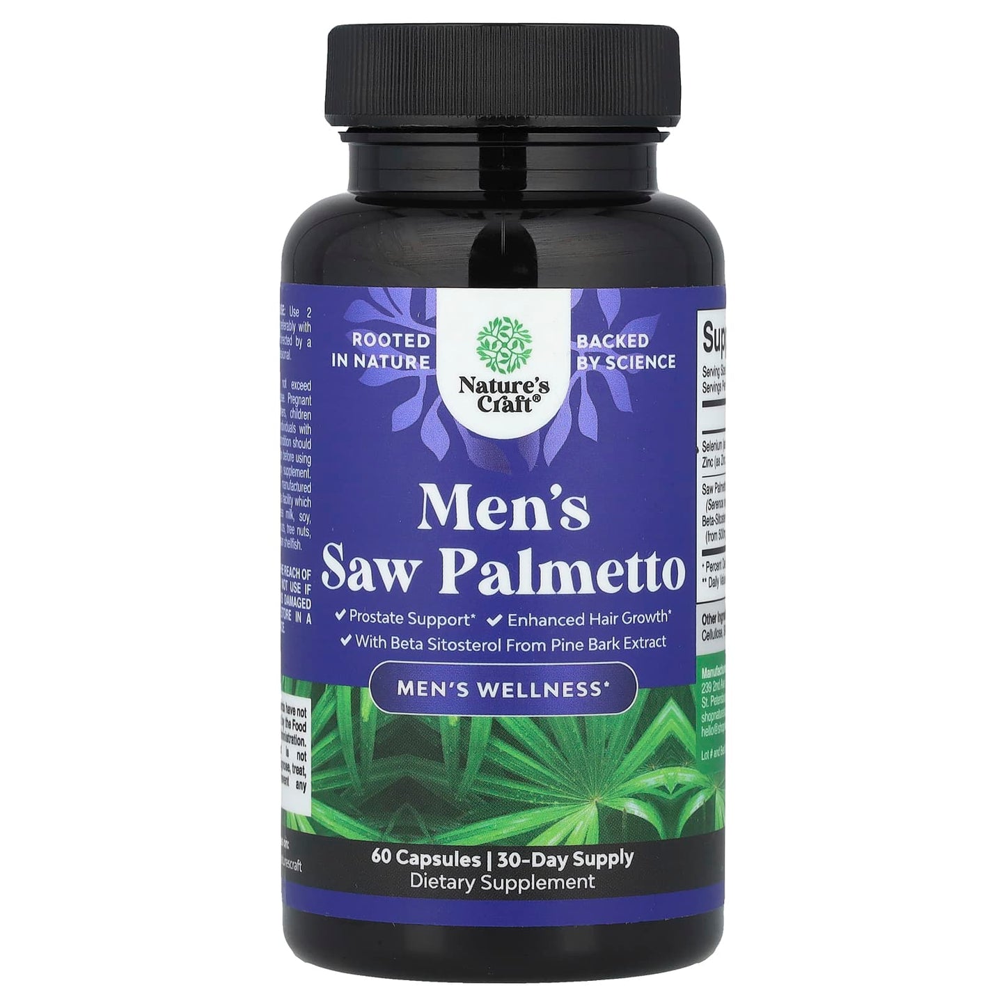 Nature's Craft, Men's Saw Palmetto, 60 Capsules - Image 1