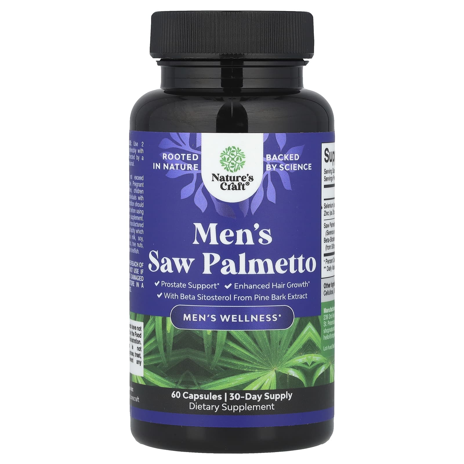 Nature's Craft, Men's Saw Palmetto, 60 Capsules - Image 1