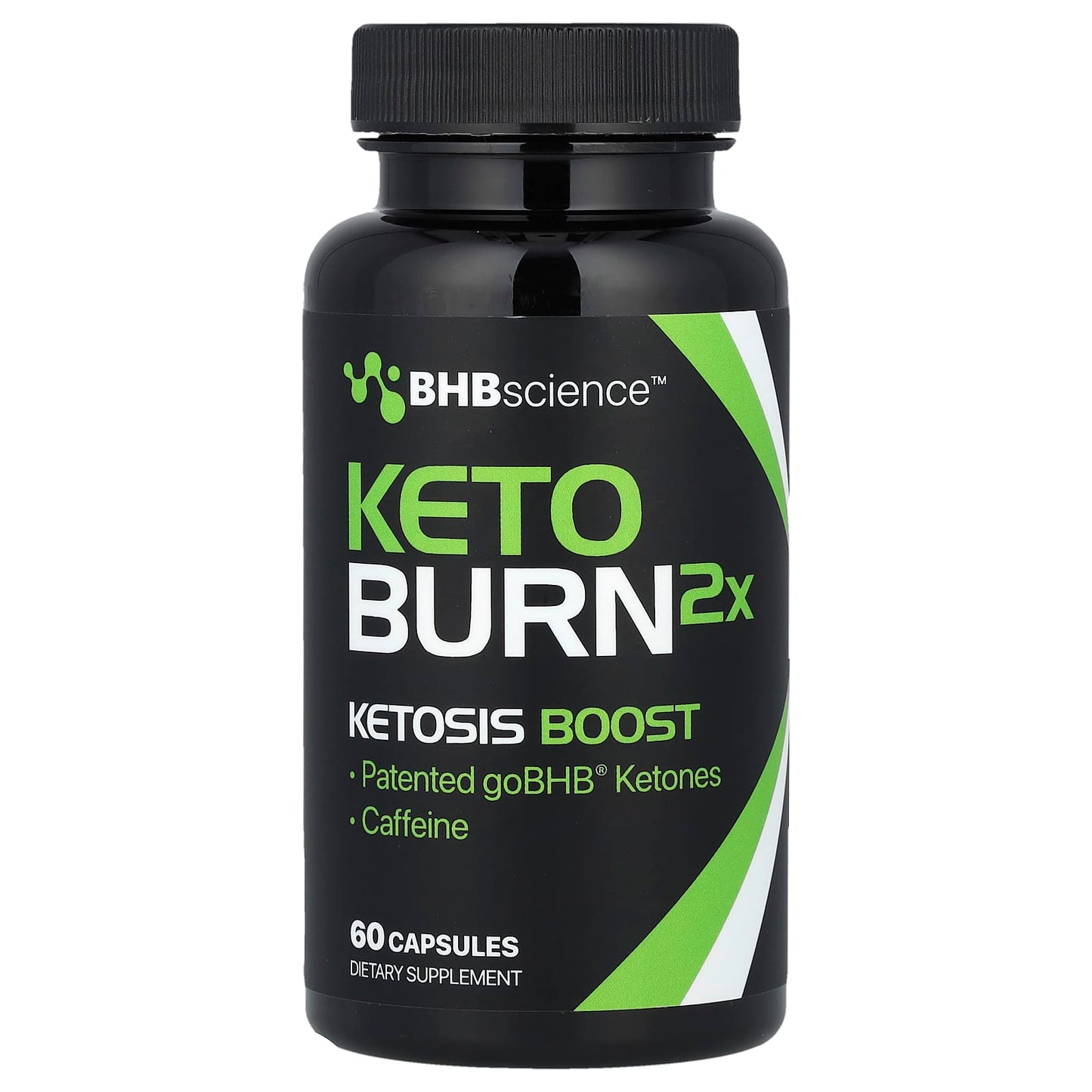 Real Ketones, BHBscience™, Keto Burn2X, 60 Capsules - Image 1