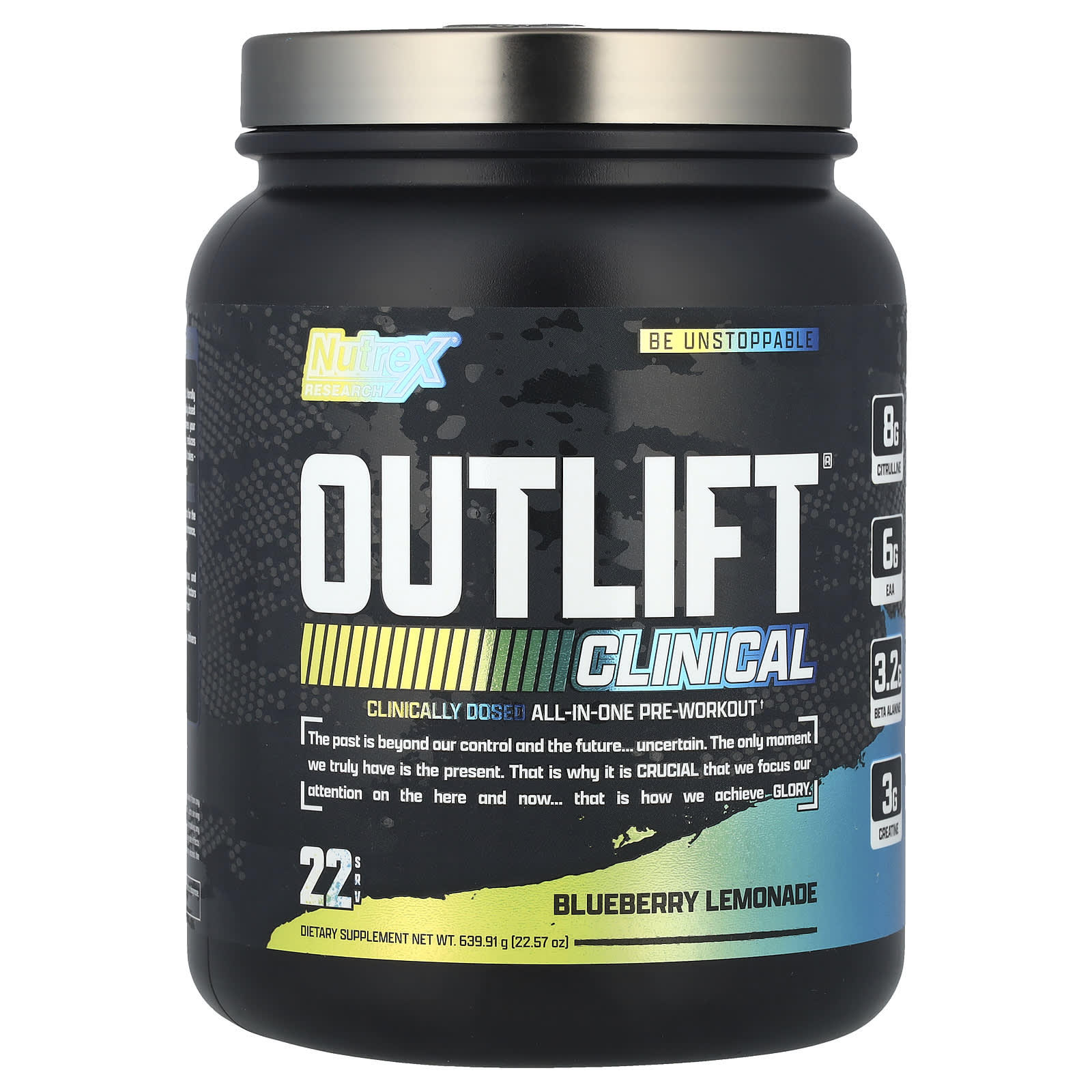 Nutrex Research, Outlift® Clinical, Blueberry Lemonade, 22.57 oz (639.91 g) - Image 1