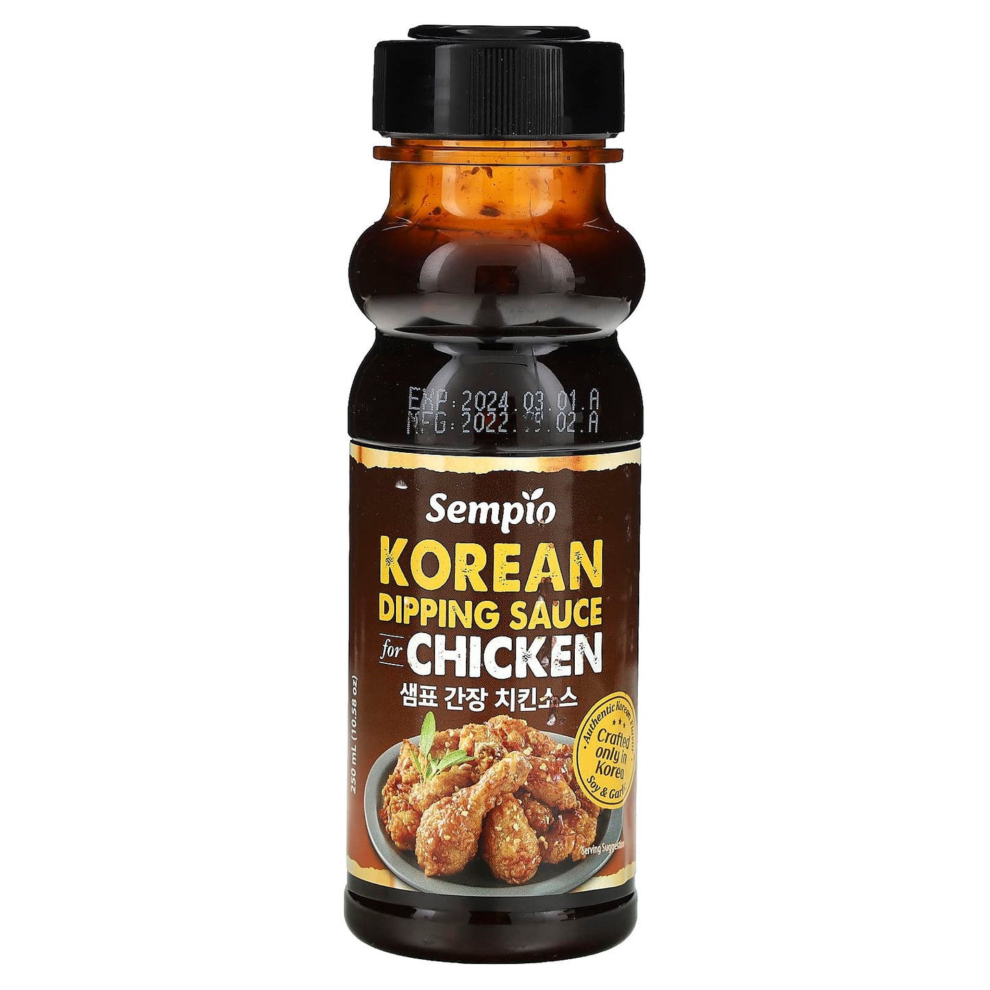 Sempio, Korean Dipping Sauce for Chicken, Soy & Garlic, 10.58 oz (250 ml) - Image 1