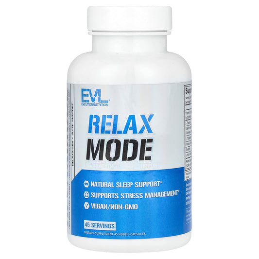 EVLution RelaxMode Natural Sleep Support - 45 Veggie Capsules - Image 1