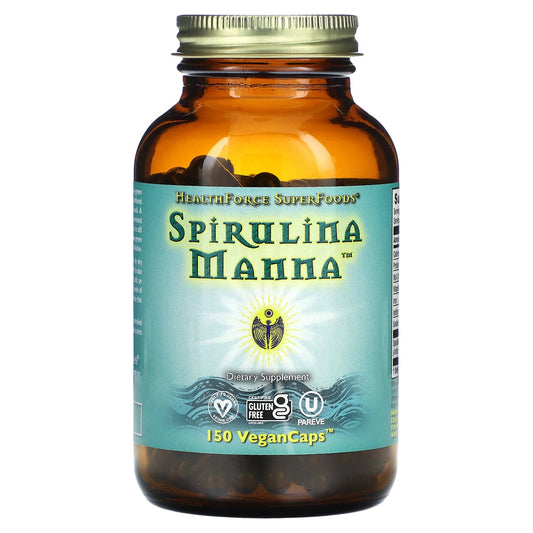 HealthForce Spirulina Manna 150 VeganCaps - Vegan Superfood - Image 1