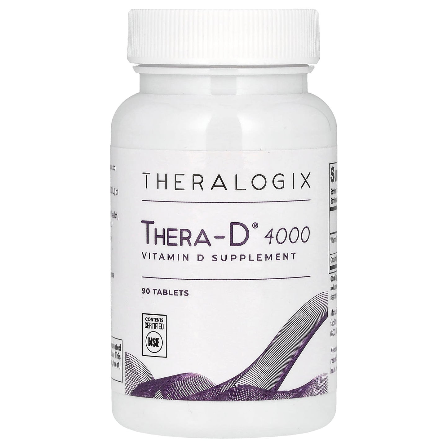Theralogix, Thera-D 4000, 90 Tablets - Image 1