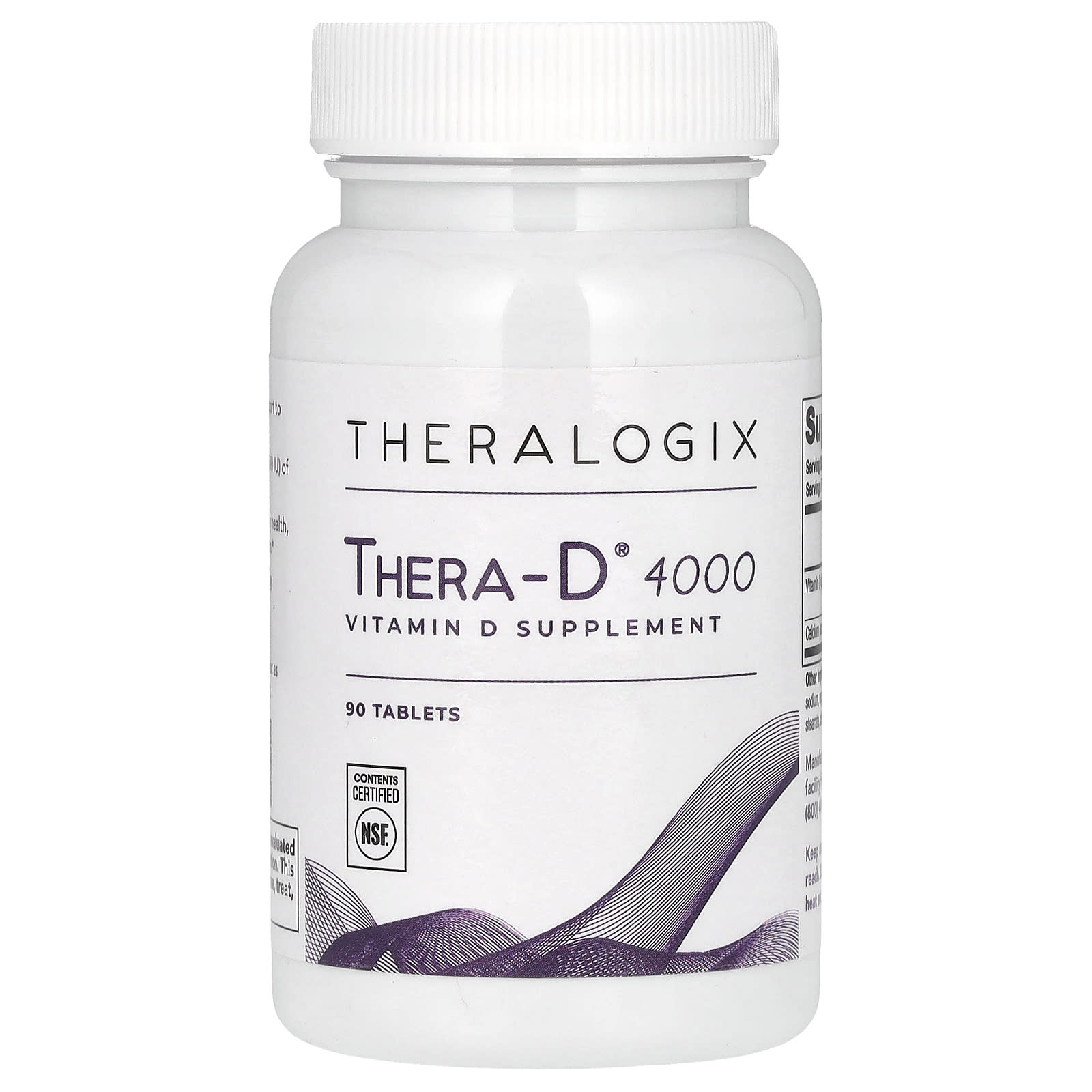 Theralogix, Thera-D 4000, 90 Tablets - Image 1