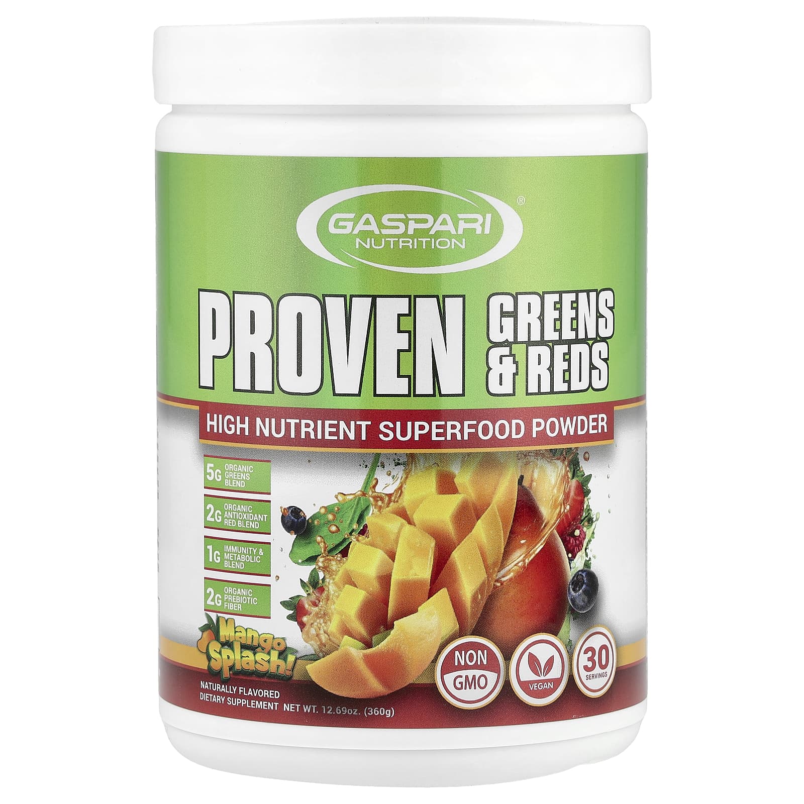 Superfood Greens & Reds Powder by Gaspari Nutrition - 12.69 oz - Image 1