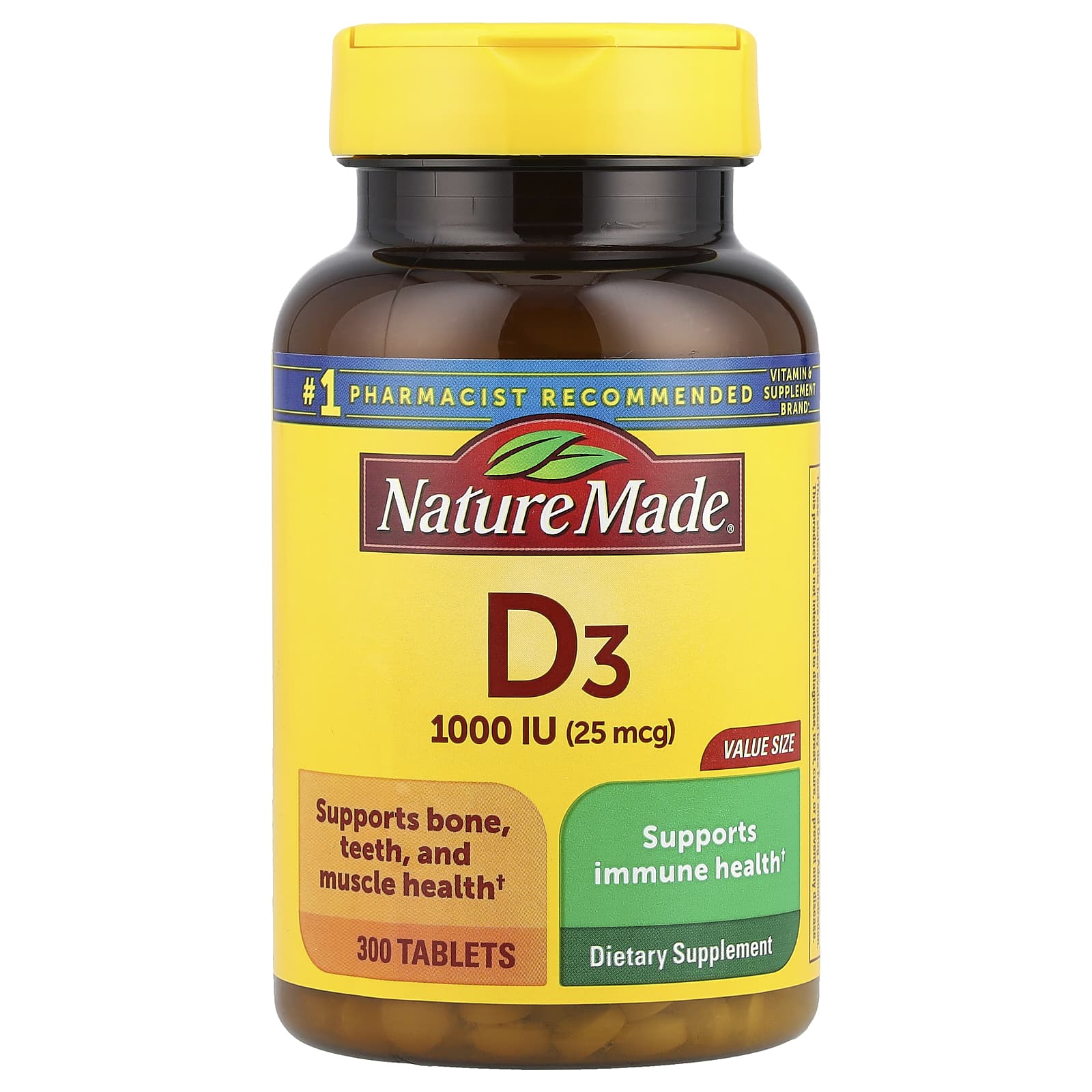 Nature Made, Vitamin D3, 300 Tablets - Image 1