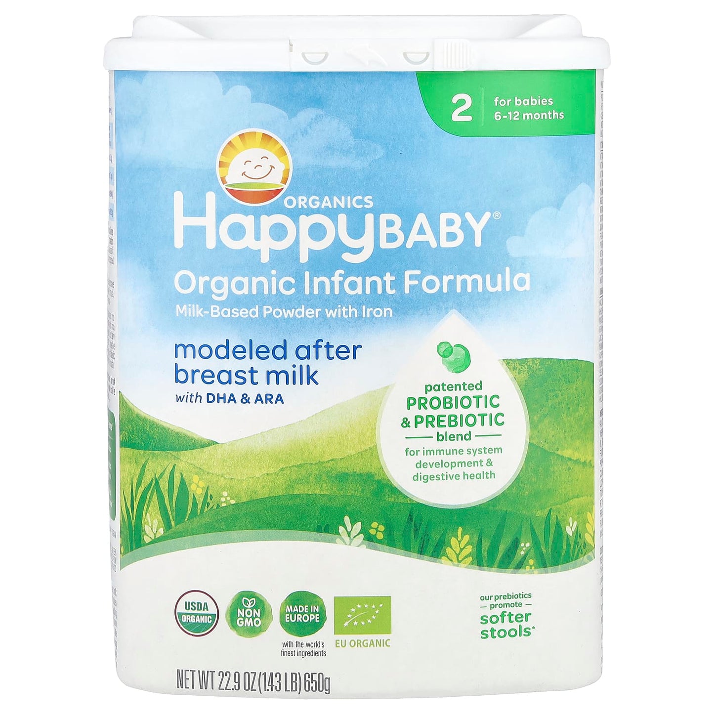 Happy Family Organics USDA Organic Infant Formula for 6-12 Months - Image 1