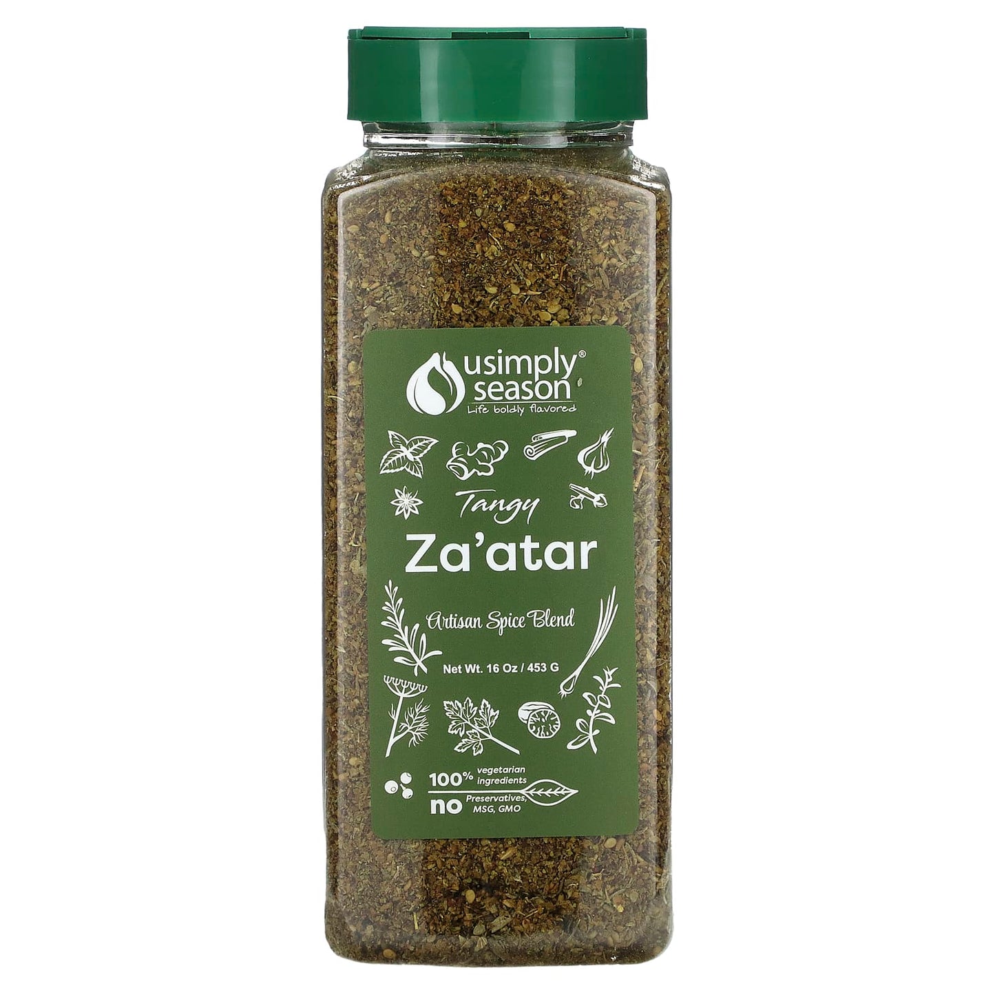 USimplySeason, Artisan Spice Blend, Tangy Za'atar, 16 oz (453 g) - Image 1
