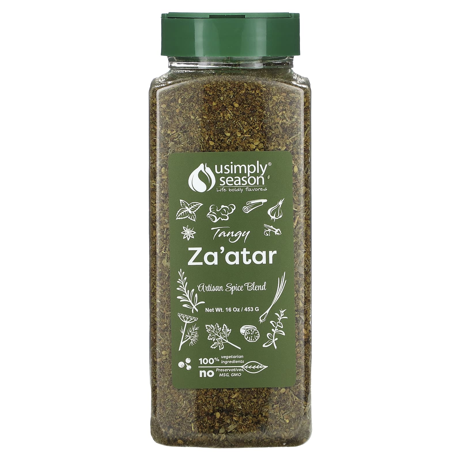USimplySeason, Artisan Spice Blend, Tangy Za'atar, 16 oz (453 g) - Image 1