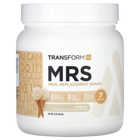 TransformHQ, MRS, Meal Replacement Shake, Vanilla, 10 oz (282.8 g) - Image 1