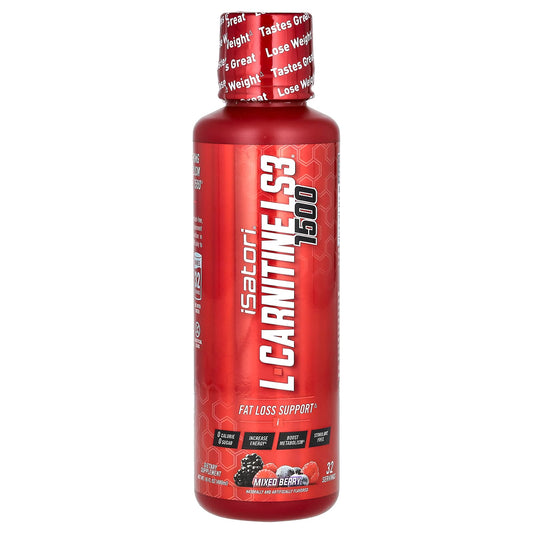 Fat Loss Support with L-Carnitine LS3 1500 by Isatori - 16 fl oz - Image 1