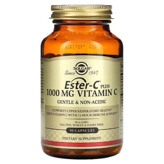 Solgar, Ester-C Plus, Vitamin C, 1,000 mg, 50 Capsules - Image 1