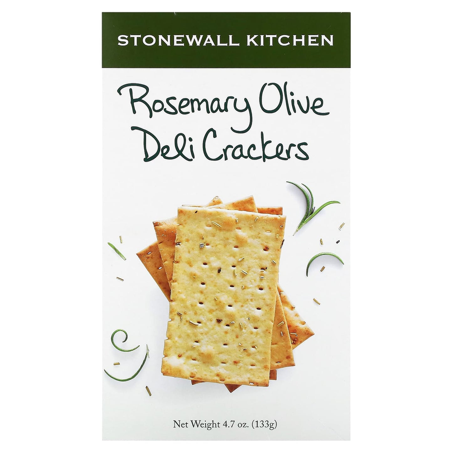 Stonewall Kitchen, Deli Crackers, Rosemary Olive, 4.7 oz (133 g) - Image 1