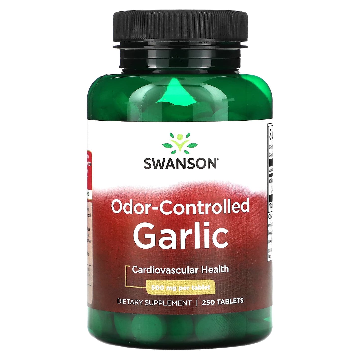 Swanson, Odor-Controlled Garlic, 500 mg , 250 Tablets - Image 1