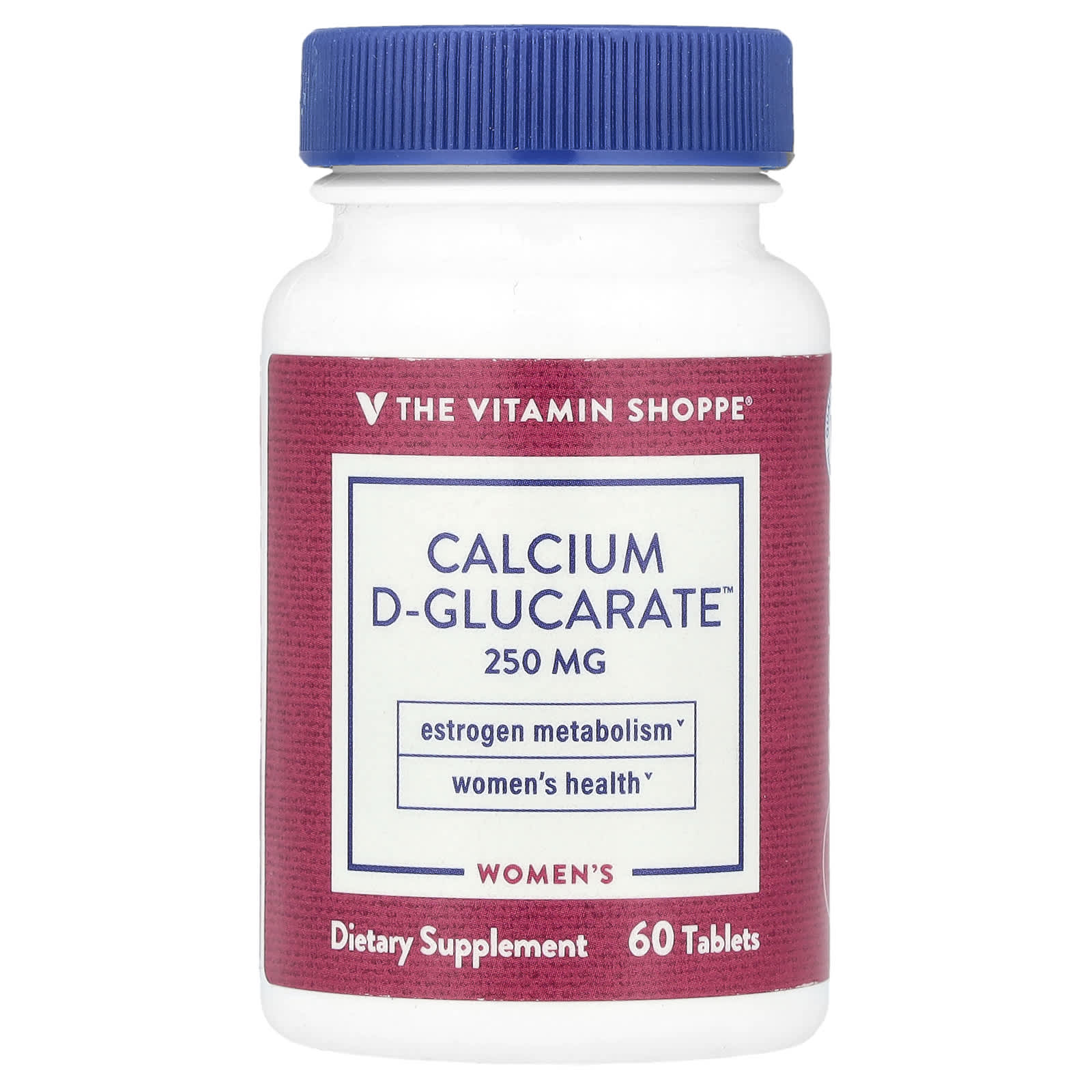 The Vitamin Shoppe, Women's Calcium D-Glucarate™, 250 mg, 60 Tablets - Image 1